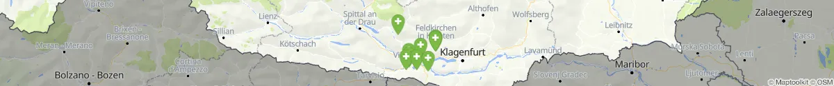 Kartenansicht für Apotheken-Notdienste in der Nähe von Gnesau (Feldkirchen, Kärnten)